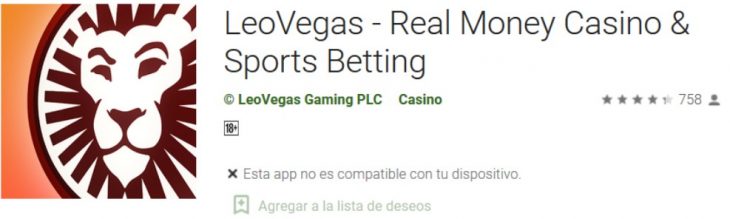 Opinión sobre la aplicación móvil de LeoVegas