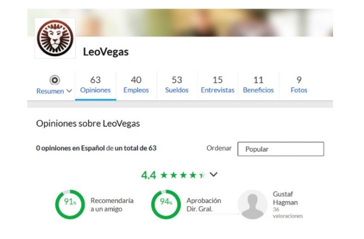 opiniones anónimas de empleados de empresas sobre el caisno legovegas