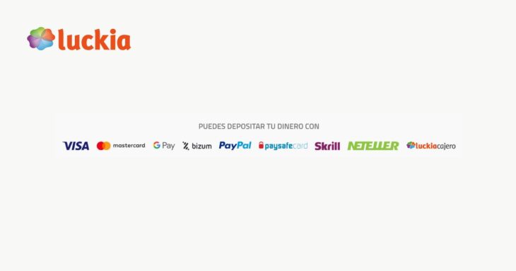 metodos de pago disponibles en Luckia casino