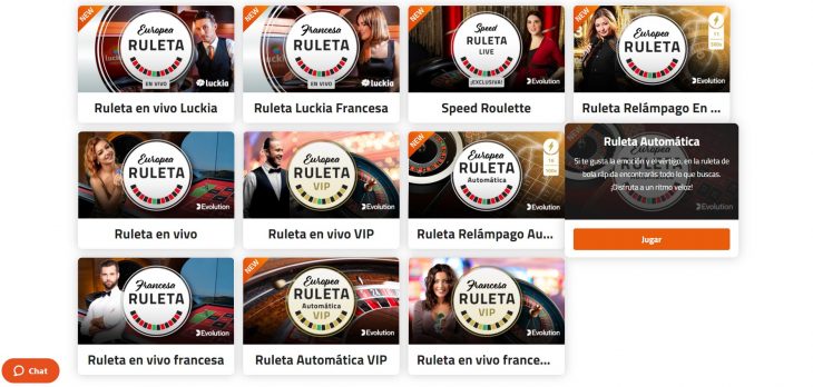 uno de los juegos disponibles en casino en vivo : la ruleta