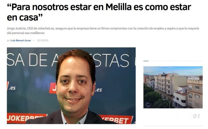 Articulo de periodico sobre el CEO de Jokerbet