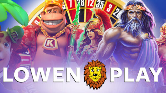 Ilustración de Lowen Play con su logo en el medio