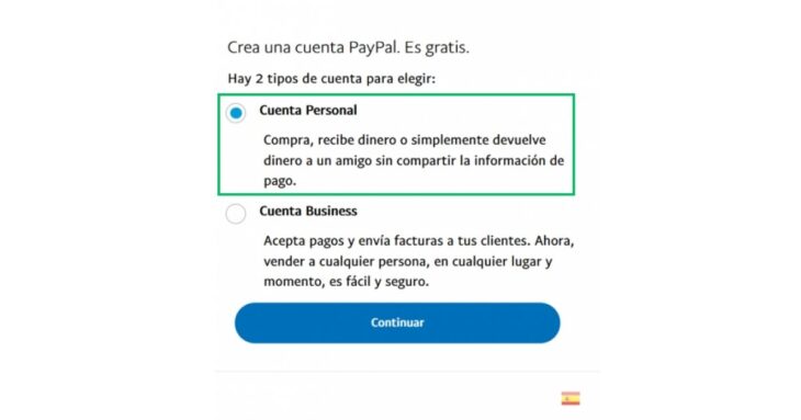 crear cuenta en PayPal para transacciones en casinos online