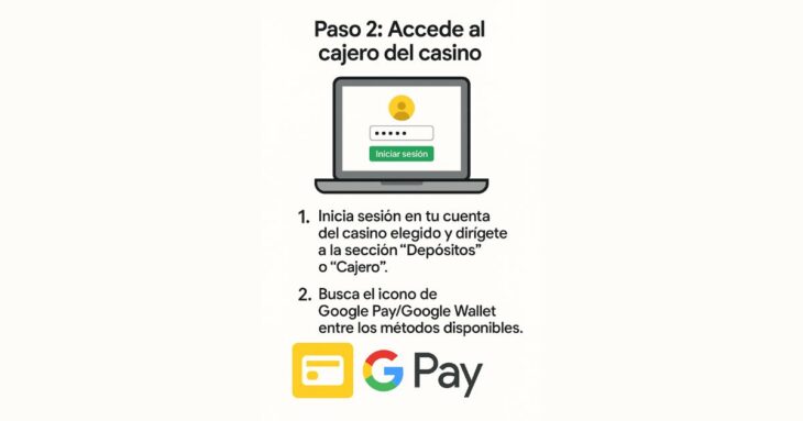 Paso 2: accede al cajero del casino