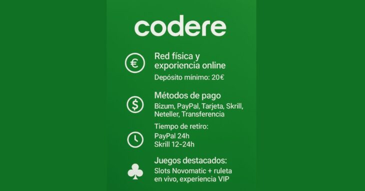 características del casino Codere