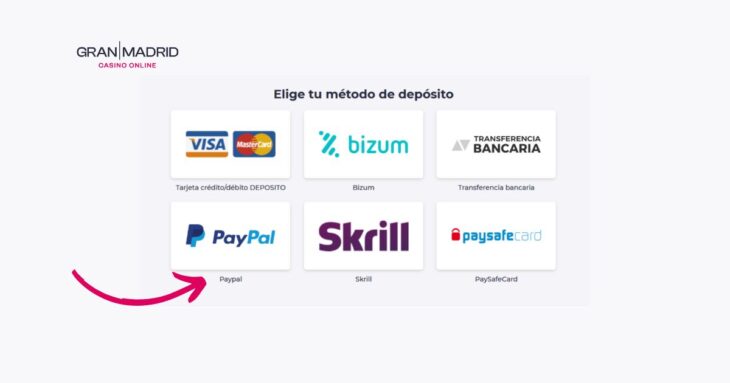 casino gran madrid ofrece paypal