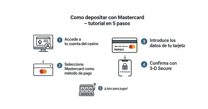 cómo depositar en un casino online con Mastercard