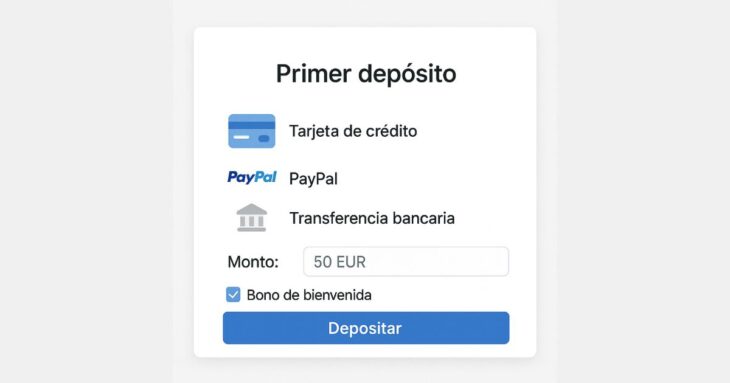 primer depósito en un casino online