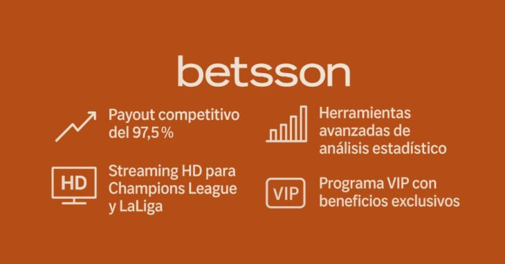 puntos fuertes de Betsson para apuestas al futbol