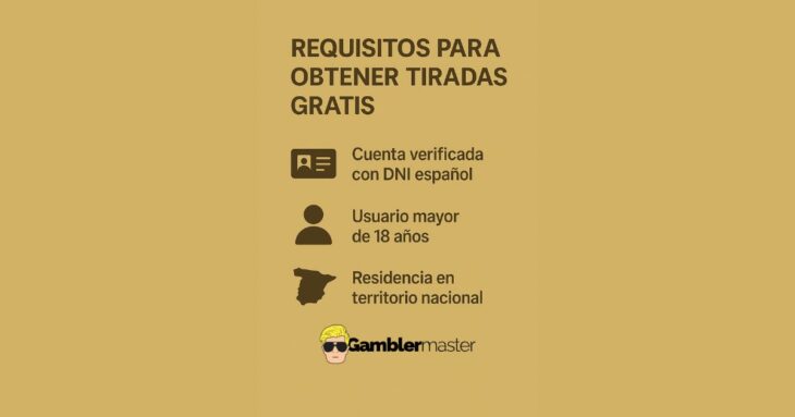 requisitos para obtener tiradas gratis en casinos online en España