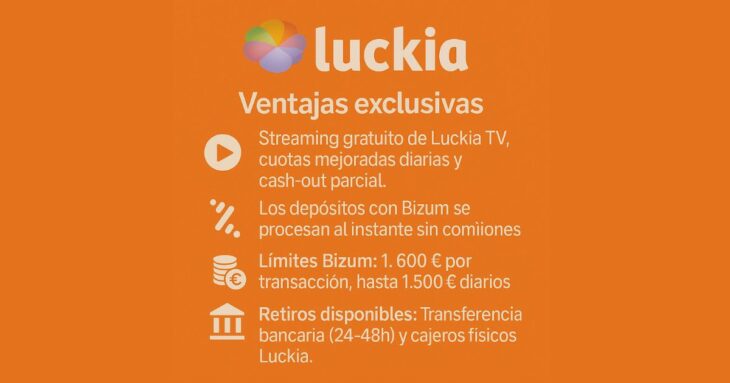 luckia casa de apuestas con Bizum