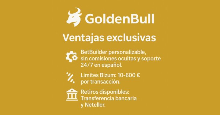 características de goldenbull apuestas con Bizum