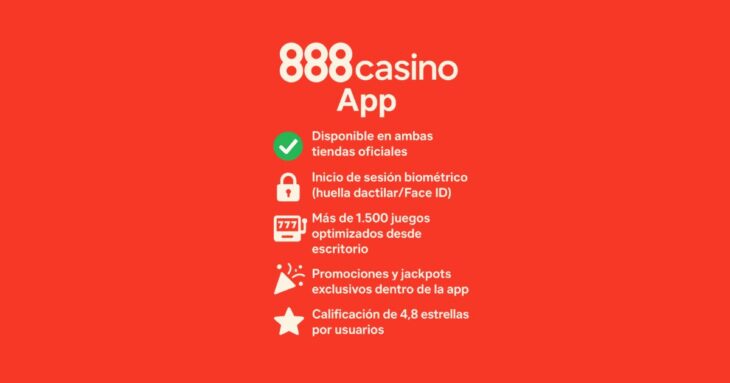 reseña de la aplicación de 888casino