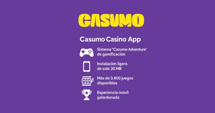 reseña de la aplicación de casino de Casumo