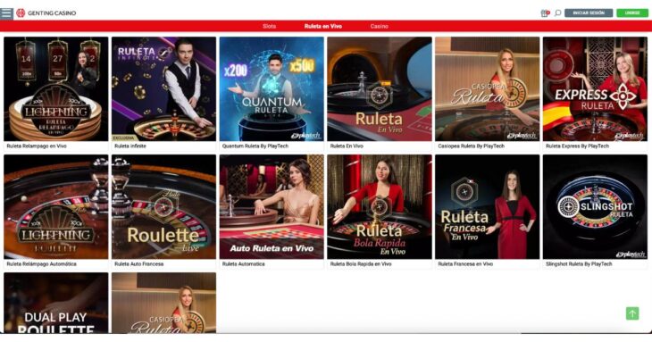 casino en vivo en Genting casino