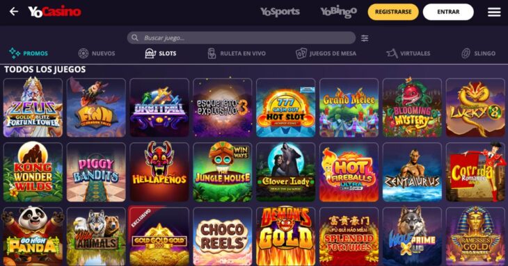 colección de tragaperras en YoCasino
