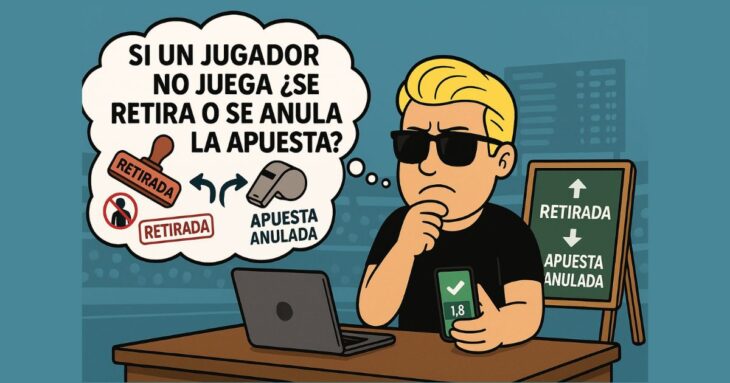 Guía si un jugador no juega se retira o se anula la apuesta