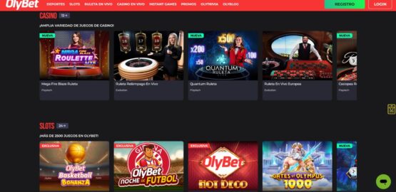 vista de Olybet casino