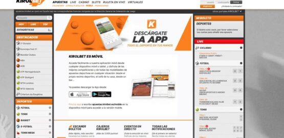 vista de Kirolbet apuestas